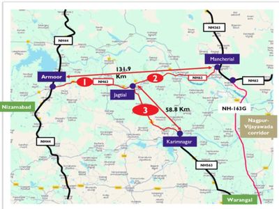 Cabinet approves widening of NH-63 Armoor-Mancherial section under Hybrid Annuity Model