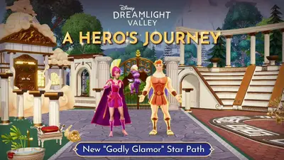 All Disney Dreamlight Valley Godly Glamor Star Path duties and rewards