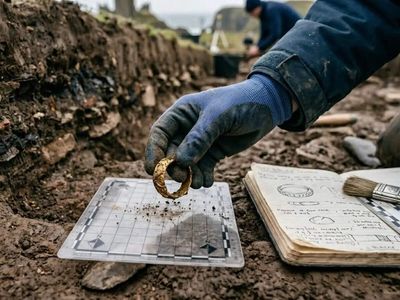 In 2024, a beginner archaeologist’s first 90 minutes on a dig uncovered a gold ring that is revealing clues about Scotland’s ancient elite