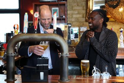 William pulls pint during visit to popular Peckham pub: 'I could stay here forever'