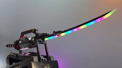 We stood in awe in front of Corsair's RGB samurai sword PC at Computex, and we've got the pictures to prove it