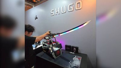 It's just as well I'm not at Computex this year, because I could not be trusted with Corsair's glowing samurai sword PC