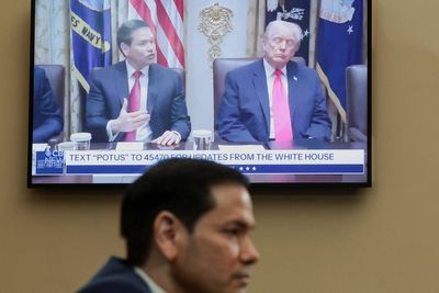 Rubio claims Trump never sleeps - then is shown a clip of the president with his eyes closed