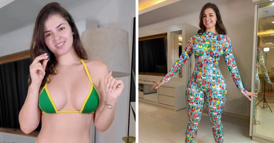 World Cup Influencer Goes Viral Wearing Only Soccer Stickers In Jaw-Dropping Post