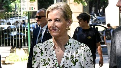 Duchess Sophie just re-wore her anniversary dress in Portugal and as soon as the rain stops I'm recreating this look