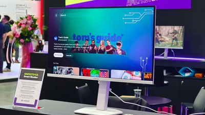 Forget a regular TV — I just tested a 160Hz monitor that has Google TV built right in