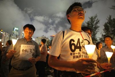 Hong Kong police stop artist from marking Tiananmen crackdown anniversary