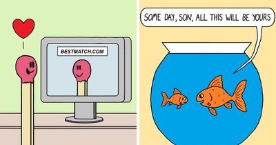 Scott Johnston’s Clever One-Panel Comics Turn Ordinary Moments Into Funny Surprises (48 New Pics)