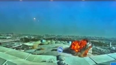 Video shows moment drone hits Kuwait airport terminal