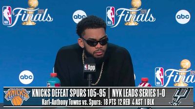 Karl-Anthony Towns Explains How Knicks Handled Victor Wembanyama in Game 1 Stunner vs. Spurs