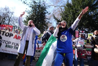NHS staff told not to wear uniforms at Palestine marches