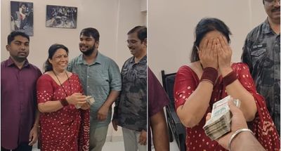 IIM Graduate Surprises Parents With First Salary in Cash