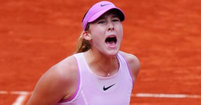 Mirra Andreeva into first grand slam final after beating Marta Kostyuk in Paris