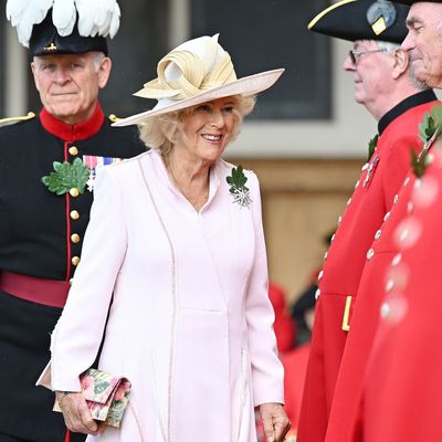 Queen Camilla Gives Queen Elizabeth’s Favorite Bag a Summery Floral Upgrade