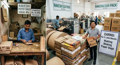 No fancy tech, no big investors: He started with Rs 30,000 and now earns Rs 3 lakh a month making paper bags