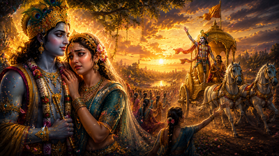 Why Krishna Left Vrindavan Despite Loving Radha