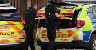 Four arrested after armed police called to incident involving 'offensive weapons'