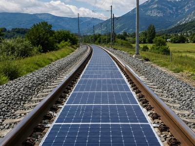Switzerland just buried solar panels under a live train track to get clean energy