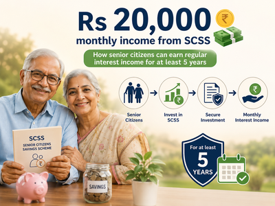 Rs 20,000 monthly income from SCSS: How senior citizens can earn regular interest income for at least 5 years