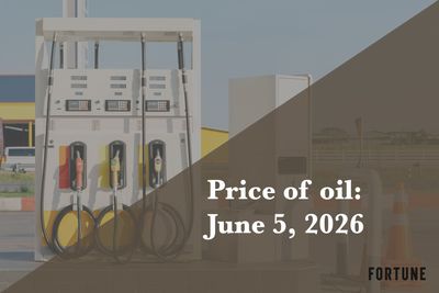 Current price of oil as of June 5, 2026
