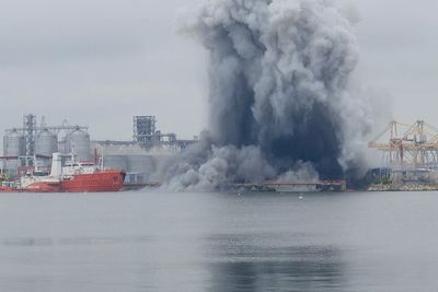Ukrainian maritime drone explodes at Black Sea port in Romania
