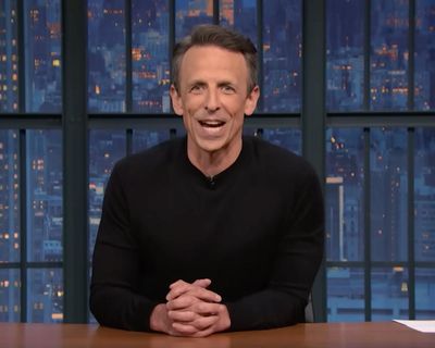 Seth Meyers on Trump sleeping during meetings: ‘He’s busy posting AI slop at night’