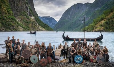 Arsenal captain Martin Odegaard and Erling Haaland dress up as vikings for amazing Norway World Cup squad photoshoot