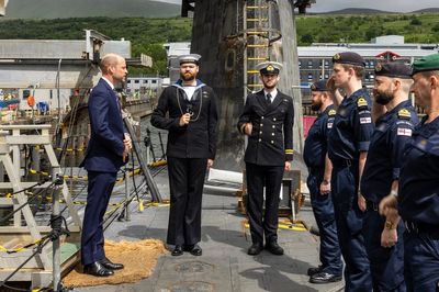 Prince of Wales attends 125th anniversary of naval base’s submarine service