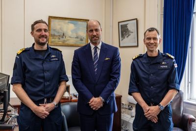 Prince William tours Royal Navy nuclear submarine during Scottish naval base visit
