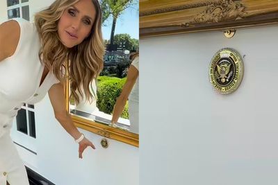 Trump has added gold medallions ‘all over’ the White House, daughter-in-law reveals: ‘They’re even in the shower’