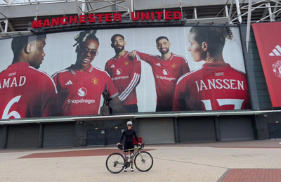 'The bad times will pass, and you can get through them': meet the woman cycling 900 miles between football stadiums in memory of her dad