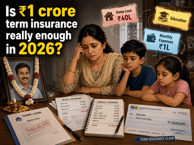 Why Rs 1 crore term insurance cover in 2026 may not be enough for many families