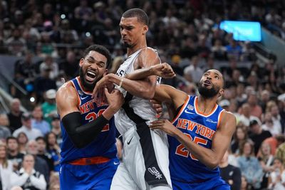 NBA finals: Knicks within two wins of elusive title after holding off Spurs in Game 2