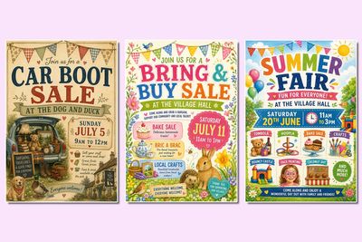 Soulless summer fairs and cute puppies: AI poster slop is taking over a pub near you