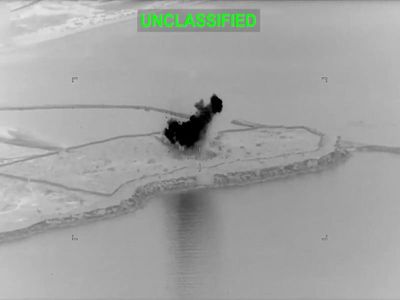 US unveils video of retaliatory strikes following interception of six Iranian missiles over Gulf