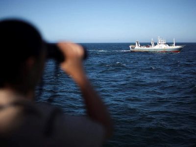 Taiwan says Chinese coast guard, research ships near key South China Sea islands