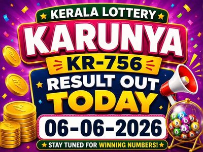 Kerala Lottery Karunya KR-756 result out today (06-06-2026); check Rs 1 crore prize winning number and full list here