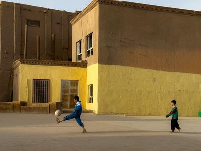 ‘A soccer ball can bring great joy to two little kids’: Kuanglong Zhang’s best phone picture
