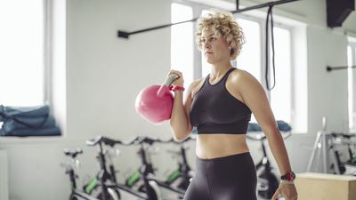 Build full-body strength and power with this quick-fire kettlebell circuit