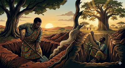 African proverb of the day: 'He who digs a grave for his enemy might as well be digging one for...' - thought-provoking life lessons on why revenge can backfire on you and how to handle conflict in a smart way
