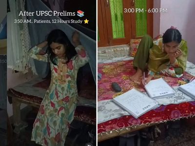 UPSC aspirant starts day at 3:53 am, juggles physiotherapy work, household chores and 12-hour study routine