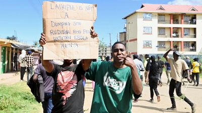 US Ebola facility in Kenya fuels anger in a country with no cases
