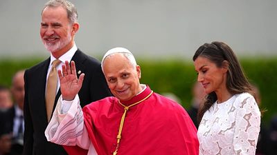 Pope Leo XIV calls for national reconciliation on his first day in Spain