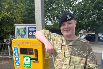 Defibrillator installed at station where ‘heroic’ cadet saved child’s life