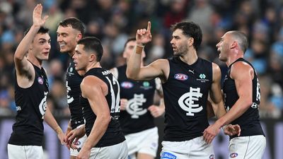 Blues overrun Bombers amid latest AFL clock furore
