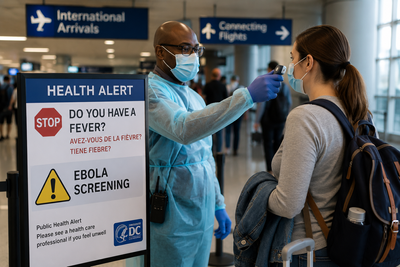 Dual Health Alert Issued as CDC Expands Ebola Screening in Atlanta and Warns on Medical Tourism in Los Angeles