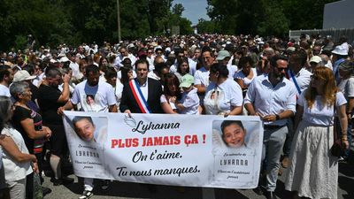 Thousands gather for march for French girl whose killing sparked outrage over lapses