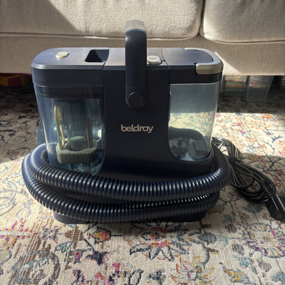 Forget expensive (and bulky) carpet cleaners! I tested a £70 spot cleaner that tackled everything from sofa stains to toddler spills