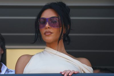 Kim Kardashian watches Lewis Hamilton claim 2nd place at the Monaco Grand Prix