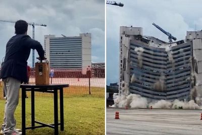 19-story Texas hotel imploded after being closed for new luxury resort